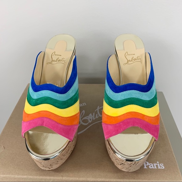 Christian Louboutin- Suede Leather Mules - Picture 7 of 7